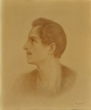 Franciszek KRUDOWSKI (1860-1945) - Portret Juliusza Słowackiego