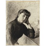 Bronisława ŁUKOMSKA-WIELOWIEYSKA (1865-1939) - Studia portretowe i martwe natury: zespół 11 prac, rysunkowych wykonanych węglem i 1 malarskiej (akwarela)