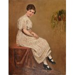 Wojciech Aleksander DUREK (1888-1951) - Portret; 1922. Olej na płótnie 140x109 cm