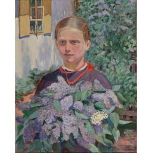 Władysław MIKOS (1887-1970) - Dievča so šeříkmi; 1925