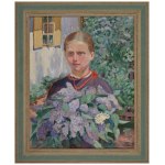 Władysław MIKOS (1887-1970) - Dievča so šeříkmi; 1925