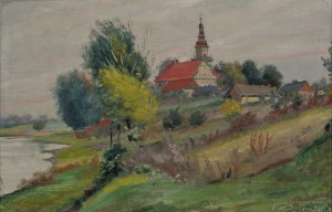 STĘPIEŃ, Jan (1895-1976) - Landscape with the Brdów monastery; 1961.