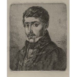 Kajetan Wincenty KIELISIŃSKI (1808-1849) - Portret własny wg rys. Rafała Hadziewicza; 1837