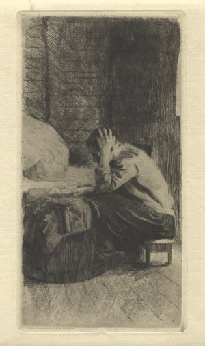 Käthe KOLLWITZ (1867-1945) - Kobieta przy kołysce (