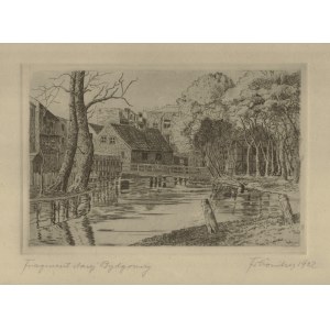 Franciszek KONITZER (1882-1952) - Fragment starej Bydgoszczy; 1932
