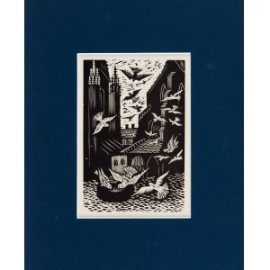 Stefania DRETLER-FLIN (1909 - 1994), Mariánské náměstí, z cyklu Krásný Krakov