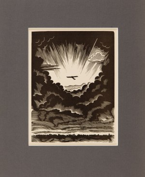 Stanisław OSTOJA-CHROSTOWSKI (1900-1944), Samolot RWD-6 o świcie, 1933