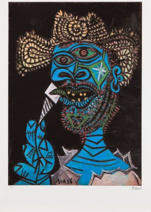 Pablo PICASSO (1881-1973), Man with a Straw Hat Eating Ice Cream (Mężczyzna w słomkowym kapeluszu jedzący lody), 1938