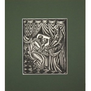 Wladyslaw SKOCZYLAS (1883-1934), Illuminator's helper,1923