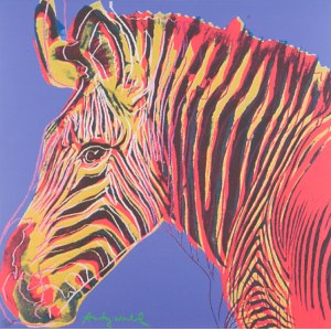Andy WARHOL (1928-1987), Zèbre de Grévy, de la série Espèces menacées, 1983