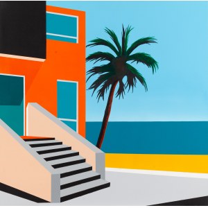 Jean-Claude Plewniak \nMark Renton (b. 1981), Villa Orange Black, 2024.