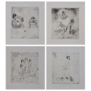 Hieronim SKURPSKI (1914-2006), Teka 9 ilustracji do Fraszek Jana Kochanowskiego, 1947
