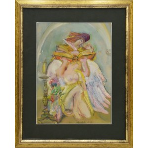 Kasper POCHWALSKI (1899-1971), Poeta, księga i Amor, 1958