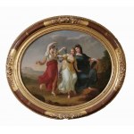 Angelica KAUFFMANN (1741-1807) - według, Scena alegoryczna - Piękno kierowane przez roztropność odrzuca dowcip gardząc nagabywaniem szaleństwa