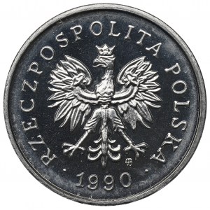 III RP, 2 grosze 1990 - Próba Ni