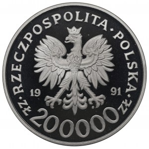 III RP, 200.000 złotych 1991 Igrzyska Barcelona - Próba Ni