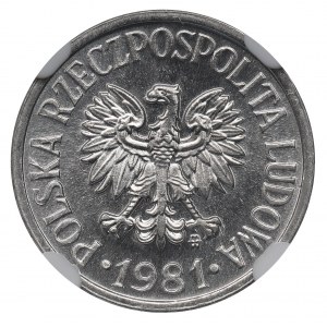 PRL, 10 groszy 1981 - NGC MS67