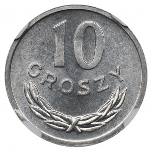 PRL, 10 groszy 1980 - NGC MS66