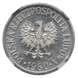 PRL, 10 groszy 1980 - NGC MS66