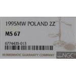 III RP, 2 złote 1995 - NGC MS67