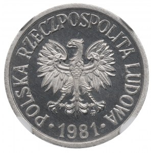 PRL, 10 groszy 1981 - NGC PF68 Cameo