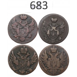 Królestwo Polskie, Zestaw 1 grosz 1816-30