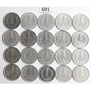 PRL, Zestaw 1 złoty 1949-87