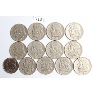 PRL, Zestaw 10 złotych 1959-69 Kościuszko