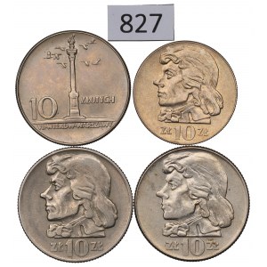 PRL, Zestaw 10 złotych 1959-71