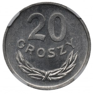 PRL, 20 groszy 1985 - NGC MS67