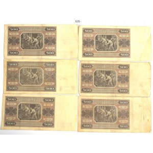 People's Republic of Poland, Set of 500 Gold 1948