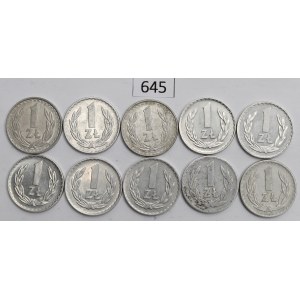 PRL, Zestaw 1 złoty 1957-85