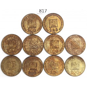 PRL, Zestaw 200 złotych 1974 Mapka
