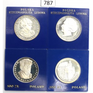 PRL, Zestaw 100 złotych 1975-77