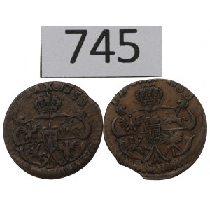 August III Sas, Zestaw szelągów 1753 - A i D