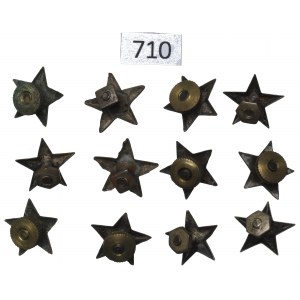 PSZnZ, Zestaw gwiazdek oficerskich (12 egz) - mocowanie na słupek