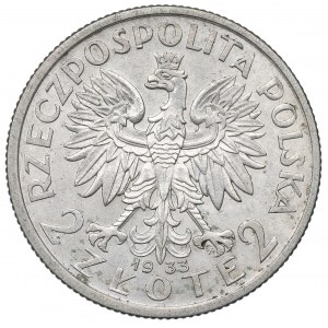 II Republic of Poland, 2 zloty 1933 Polonia