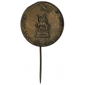 II RP, Badge of Sokol Rally in Lviv 1933
