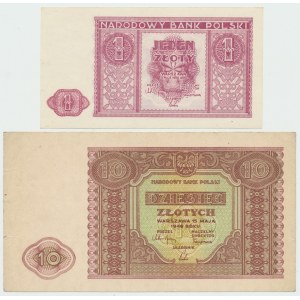 Repubblica Popolare di Polonia, serie di 1-10 oro 1946
