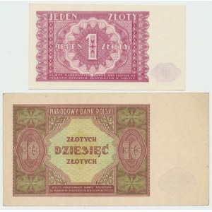 Repubblica Popolare di Polonia, serie di 1-10 oro 1946