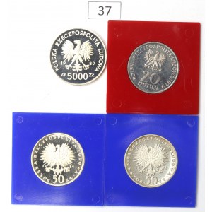 PRL, Zestaw 20-5.000 złotych 1972-89