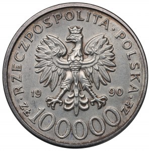 III RP, 100.000 złotych 1990 Solidarność typ C