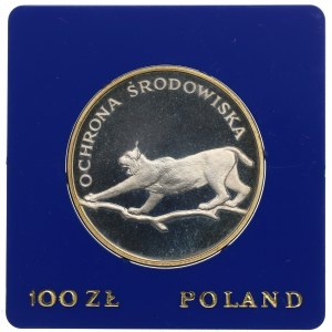 PRL, 100 złotych 1979 Ochrona środowiska - Ryś