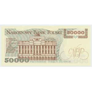 PRL, 50000 złotych 1989 AC