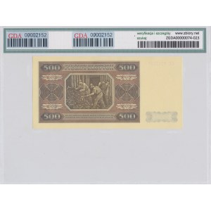 People's Republic of Poland, 500 gold 1948 CC - GDA 66 EPQ