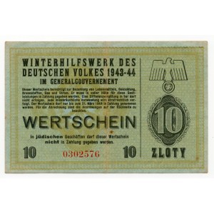 Pomoc Zimowa Ludności Niemieckiej, 10 złoty 1943-1944