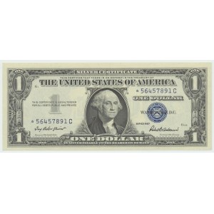 USA, Silver Certificate, 1 dolar 1957, Priest / Anderson