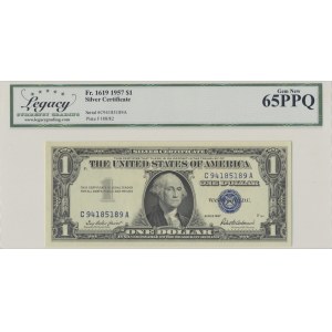 USA, Silver Certificate, 1 dollar 1957, Priest / Anderson - LCG 65 PPQ