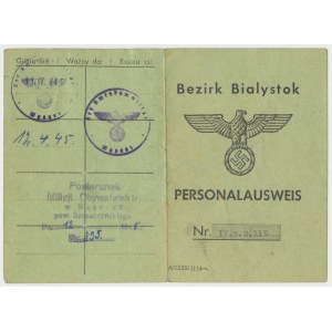 Okupacja, Personalausweis Okręg Białostocki