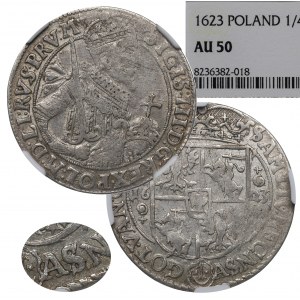 Sigismund III, 18 groschen 1623, Bromberg - NGC AU50